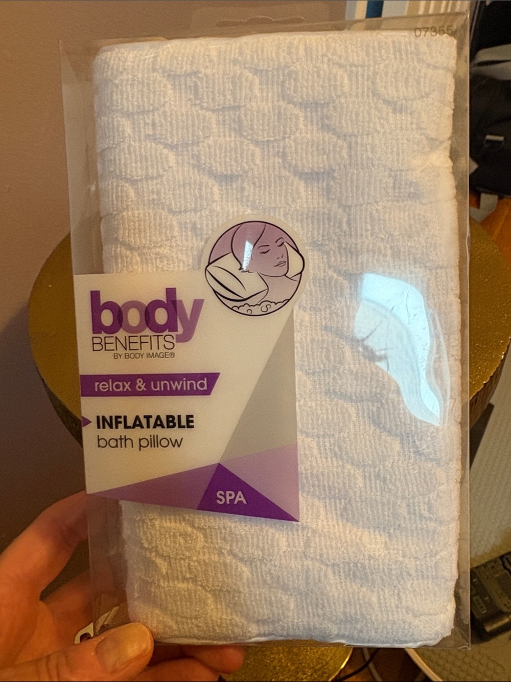Body Benefits Inflatable Bath Pillow - White